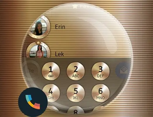 Theme Dialer Copper Gold Metal android App screenshot 0