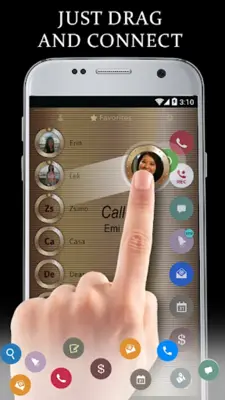 Theme Dialer Copper Gold Metal android App screenshot 3