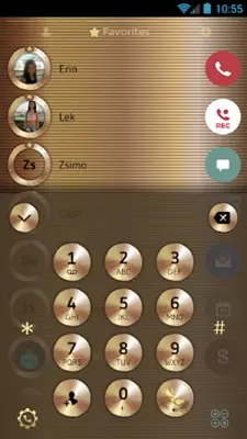 Theme Dialer Copper Gold Metal android App screenshot 4